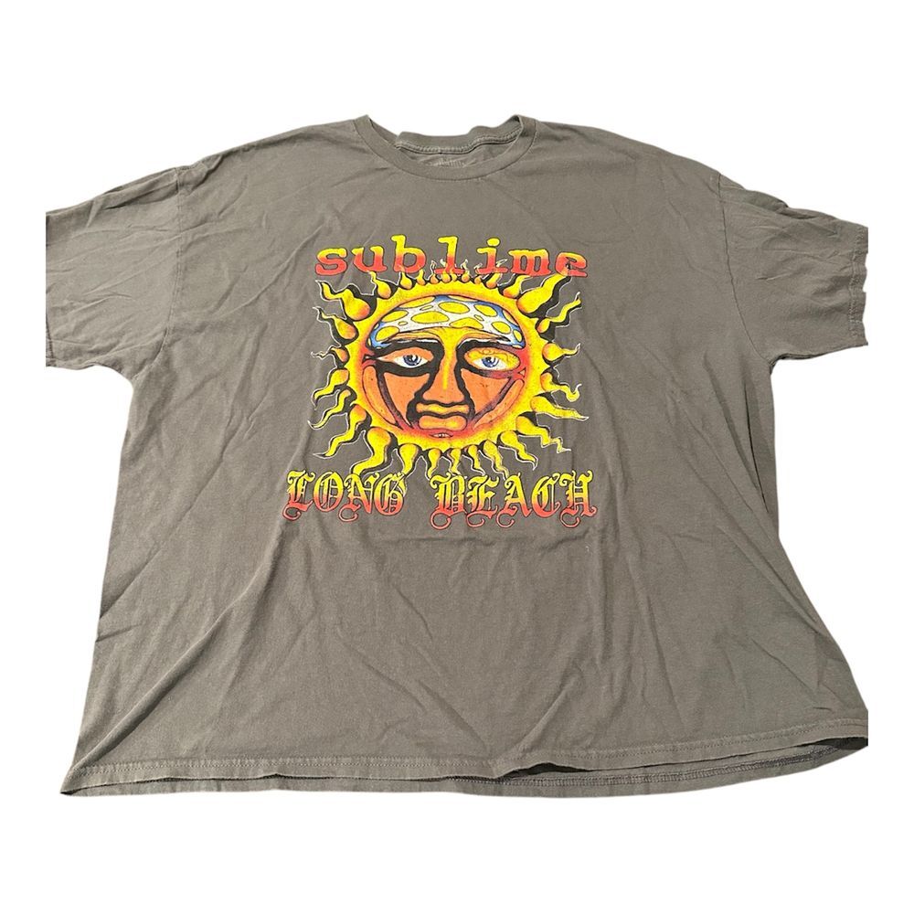 Sublime‎ Long Beach Sun Logo Vintage Band T-Shirt Graphic Rock Tee